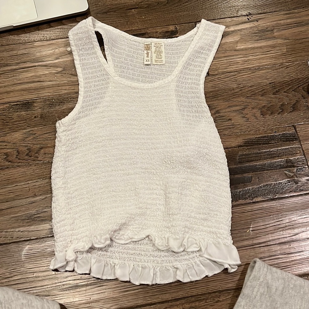 White tank top